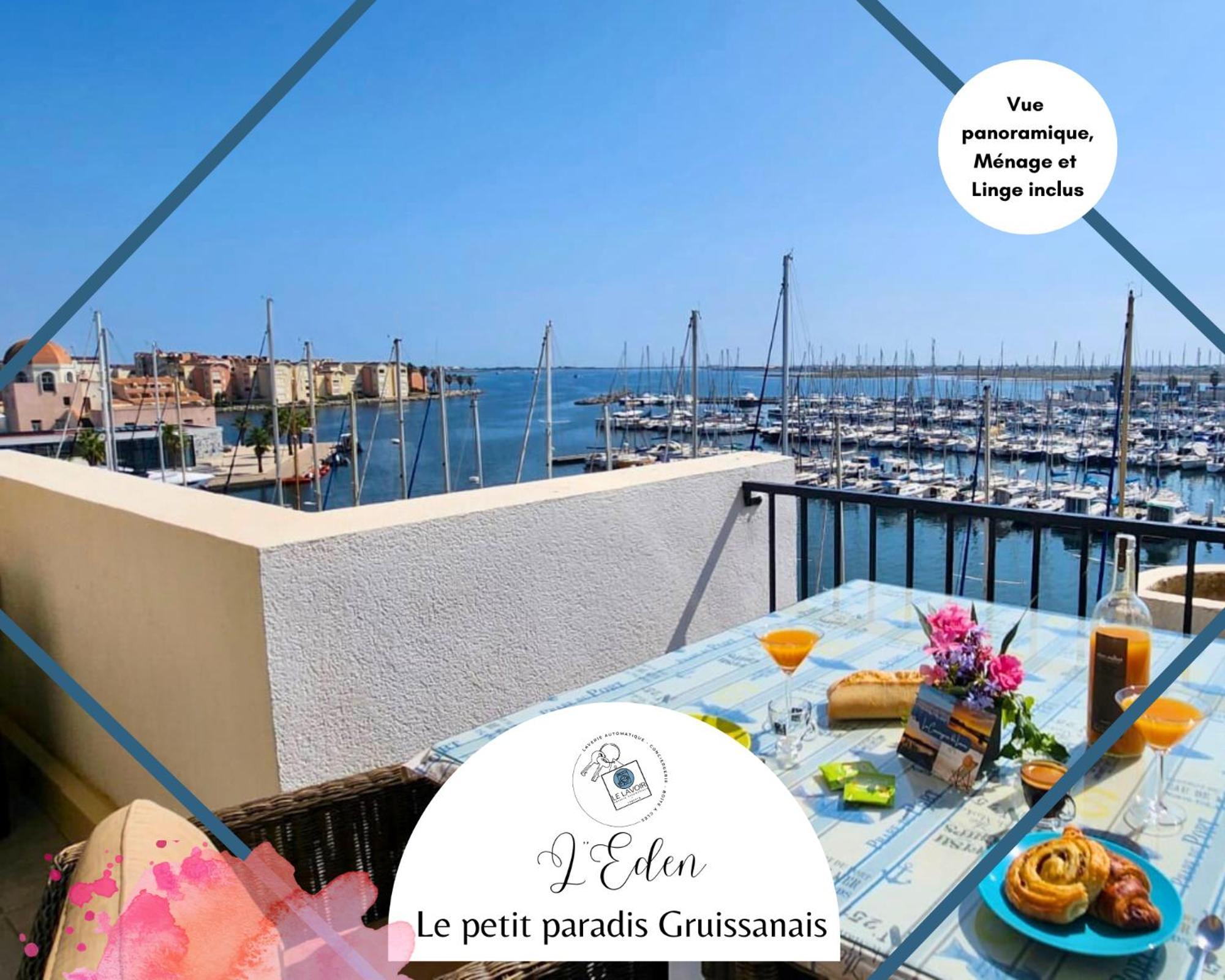 L'Eden - Vue Magnifique Sur Le Port, Les Chalets & La Mer - Груиссан Экстерьер фото