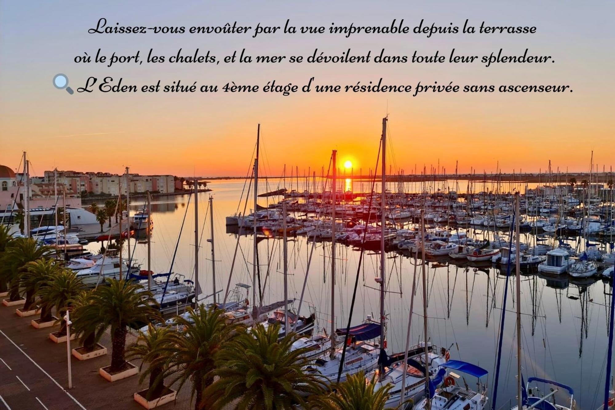 L'Eden - Vue Magnifique Sur Le Port, Les Chalets & La Mer - Груиссан Экстерьер фото